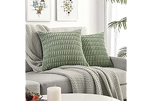 Volcanics Elegant Decorative Woven Corduroy Sofa Cushion Covers & Throw Pillows for...