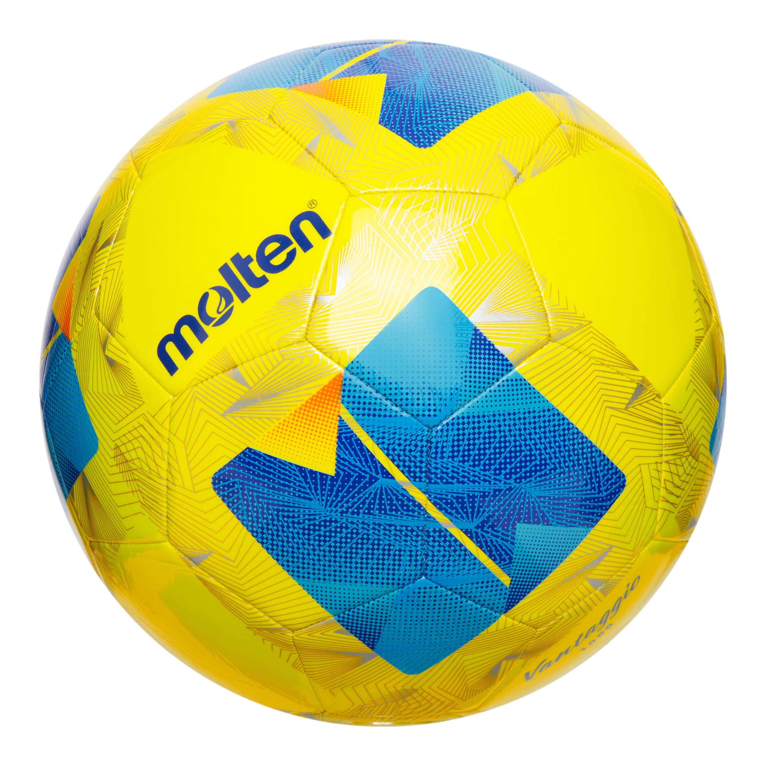 Molten Vantaggio 1000 Soft Touch Football | Training Ball | 3mm Cushion Foam Softness | Enjoy the Speed | Excellent Shape Retention | Glossy TPU | Size 5 - For Boys and Girls Aged 14 plus and Adults