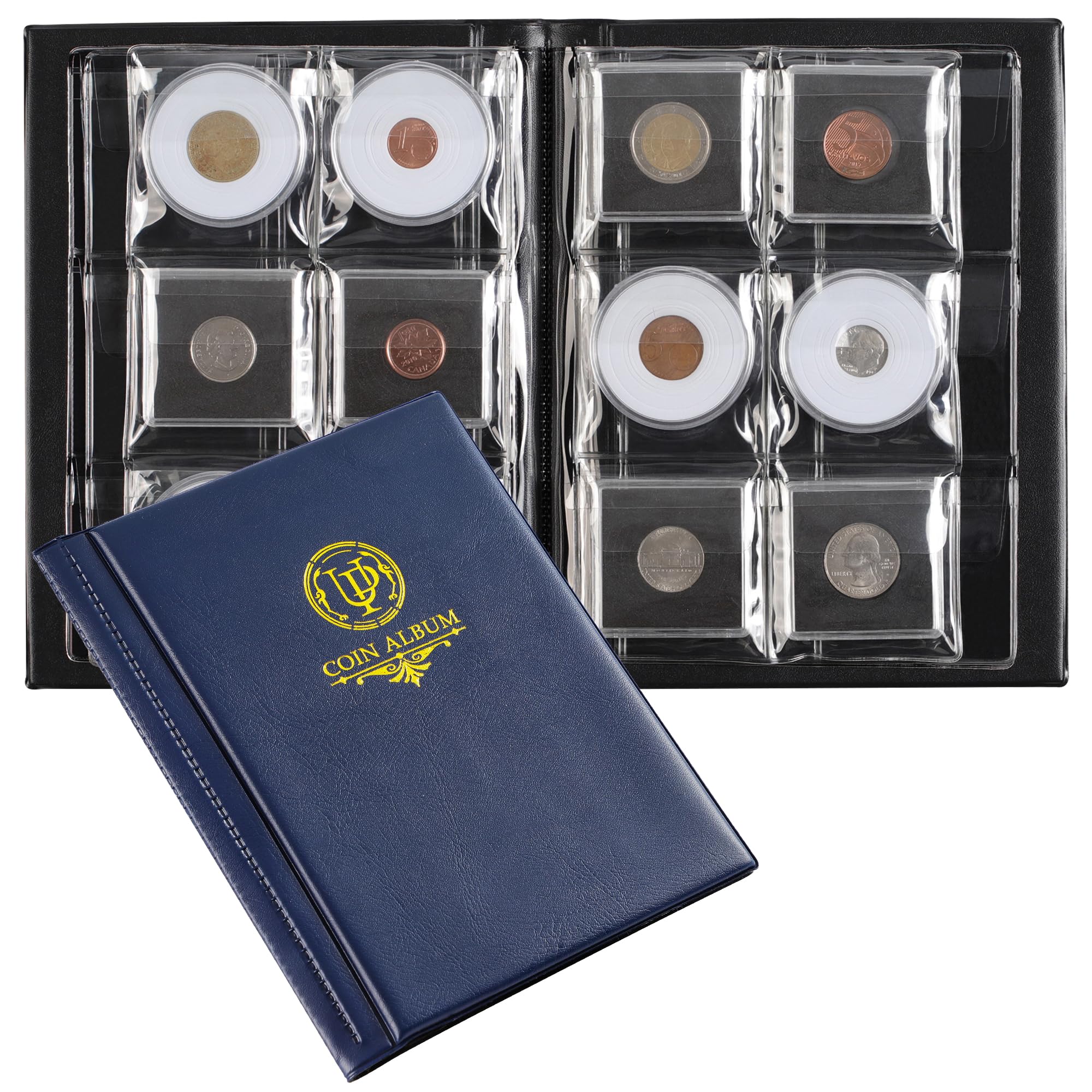Album de collection pour pièces de monnaie 36 pochettes CS49BL