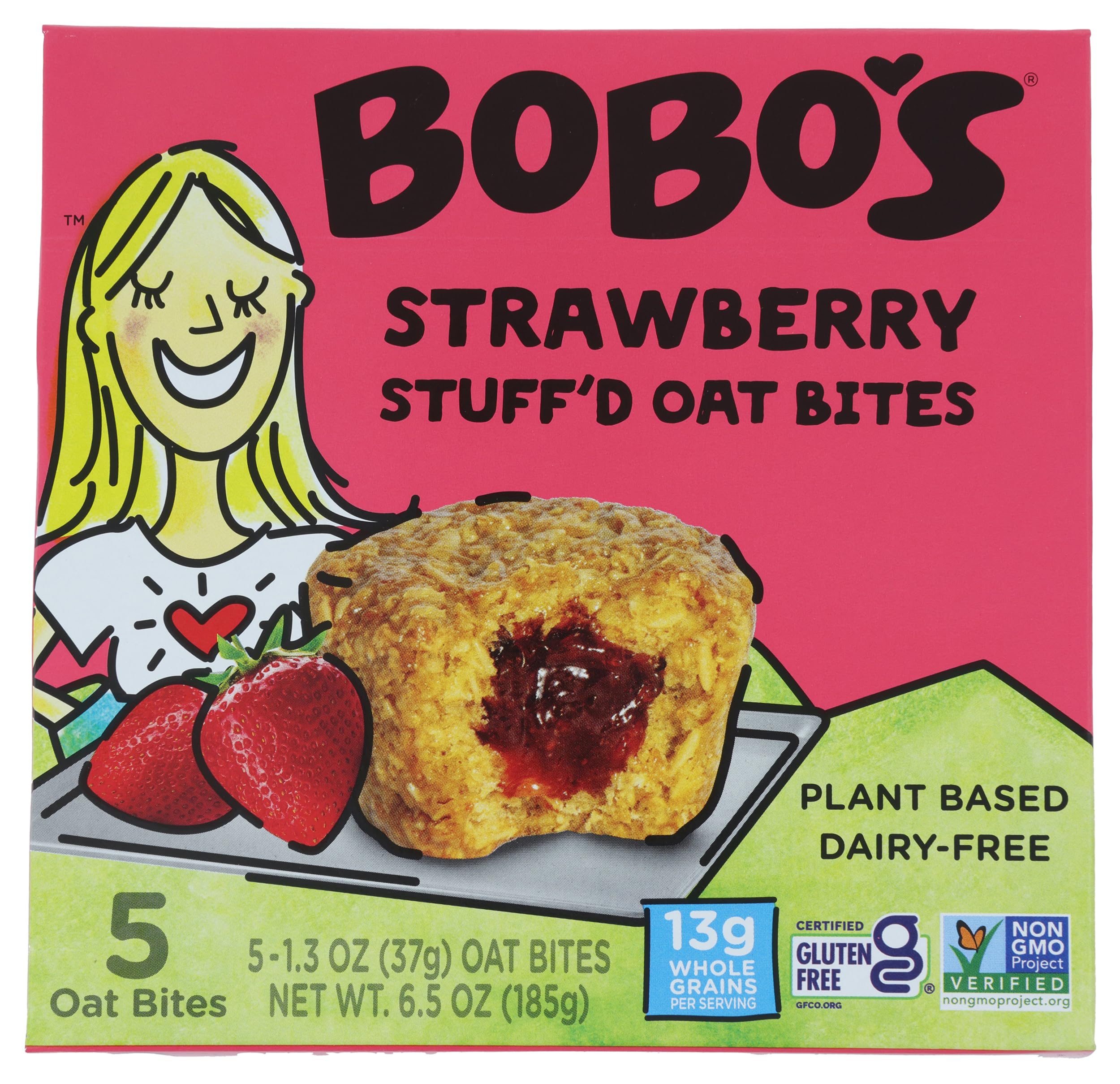 Bobo's Oat Bars Strawberry Bites 5 counts, 1.3 OZ