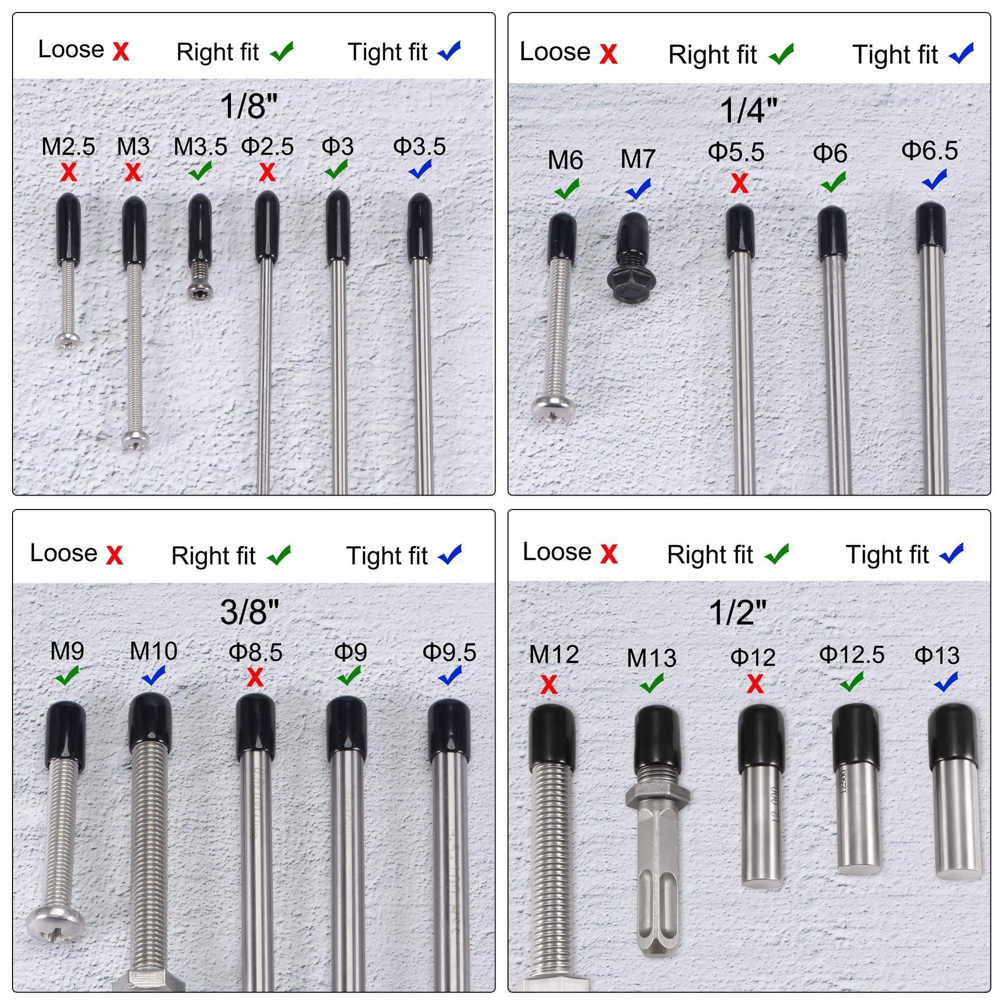 40 Pièces Capuchons D'extrémité En Caoutchouc, Protecteurs De