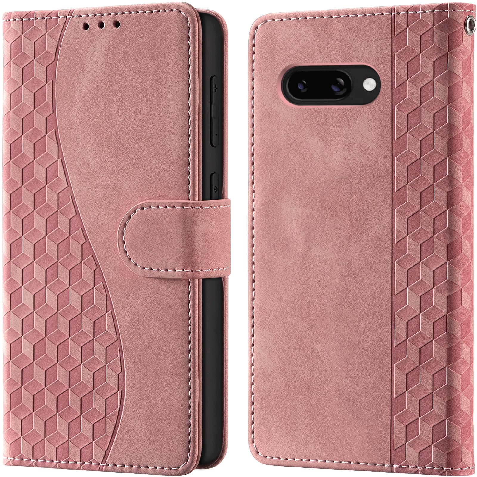 - for Google Pixel 9a Wallet Case with Card Holder, RFID Blocking Credit Slots Kickstand Shockproof Phone Cover Fit for Pixel 9a Phone Case Pink