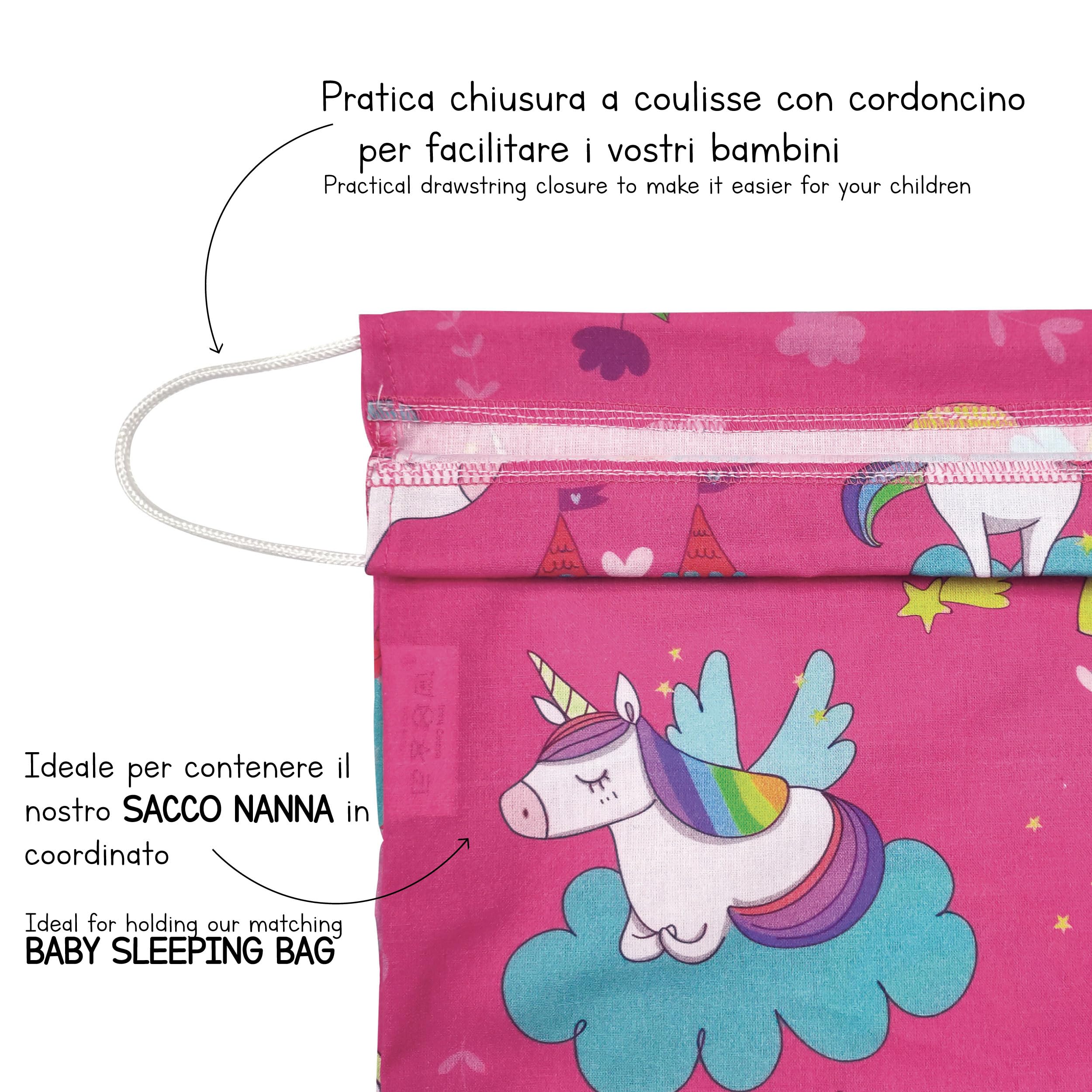 Bolsa Muda Bebe Panini Tessuti Bolsa De Guardería Con Nombre Bordado Para Bebé Bolsa Muda Bebe Guarderia
