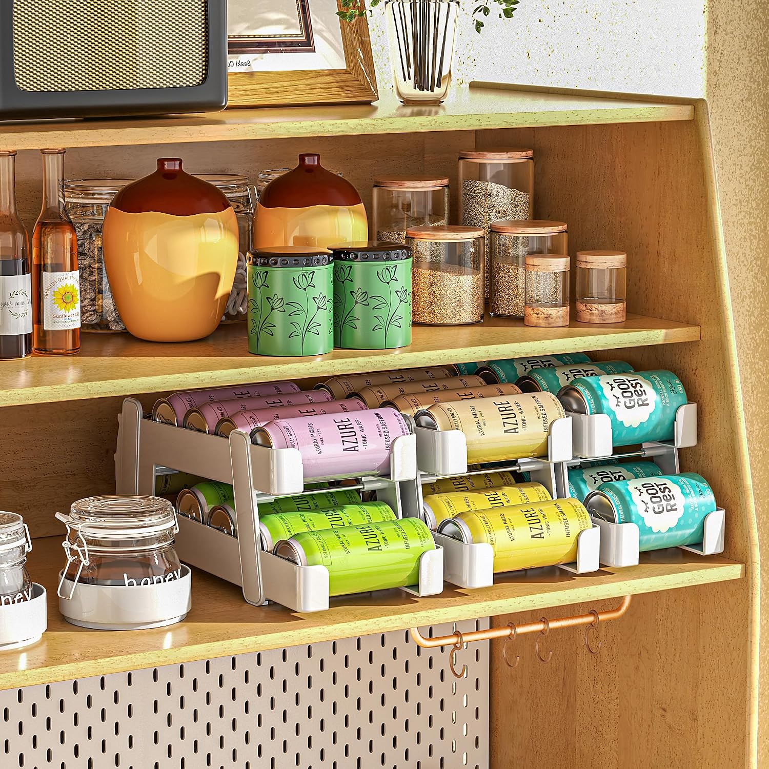 Organized Pantry with LAMU Can Holders