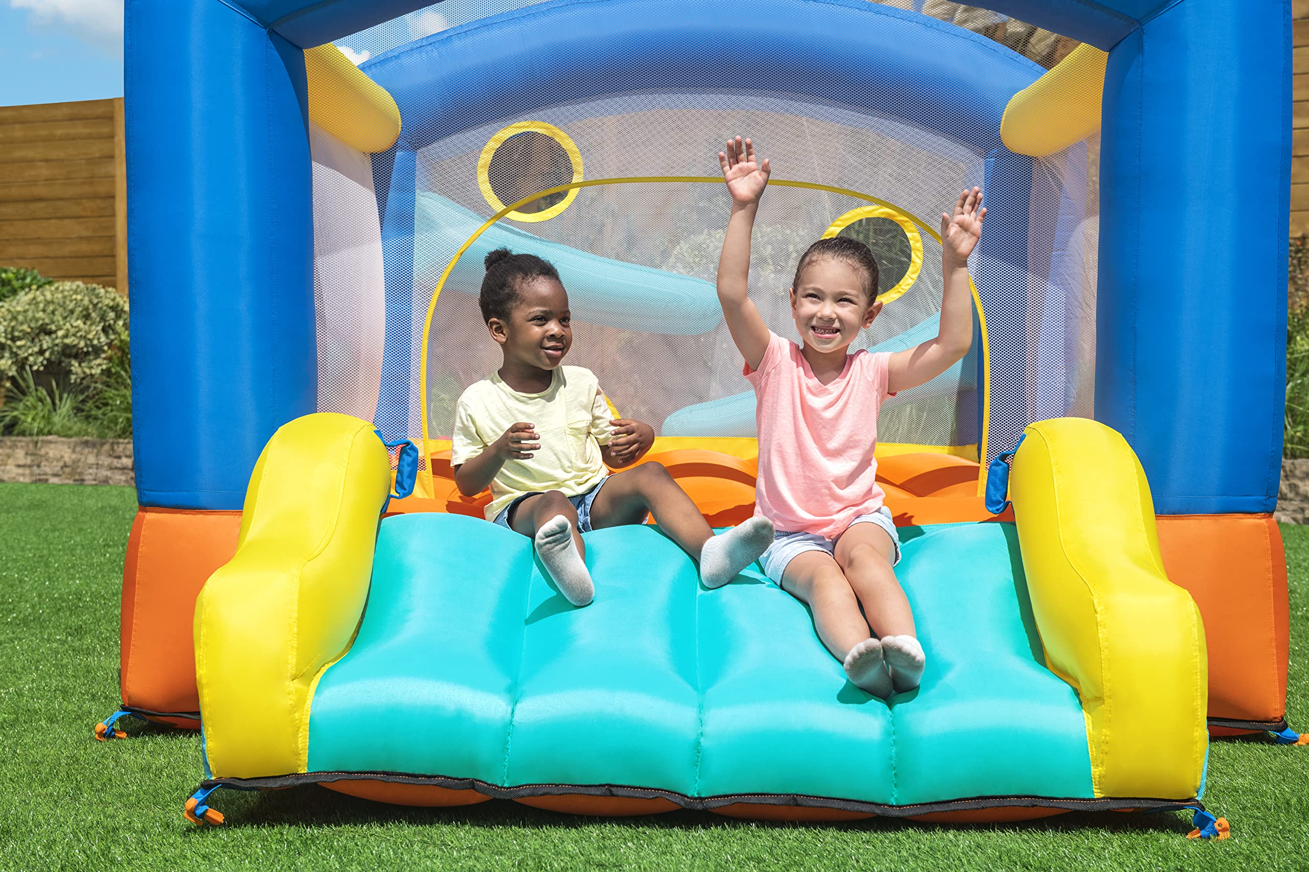 Bestway H2OGO zamek dmuchany z ciągłą dmuchawą Leap & Play 289 x 213 x 173 cm