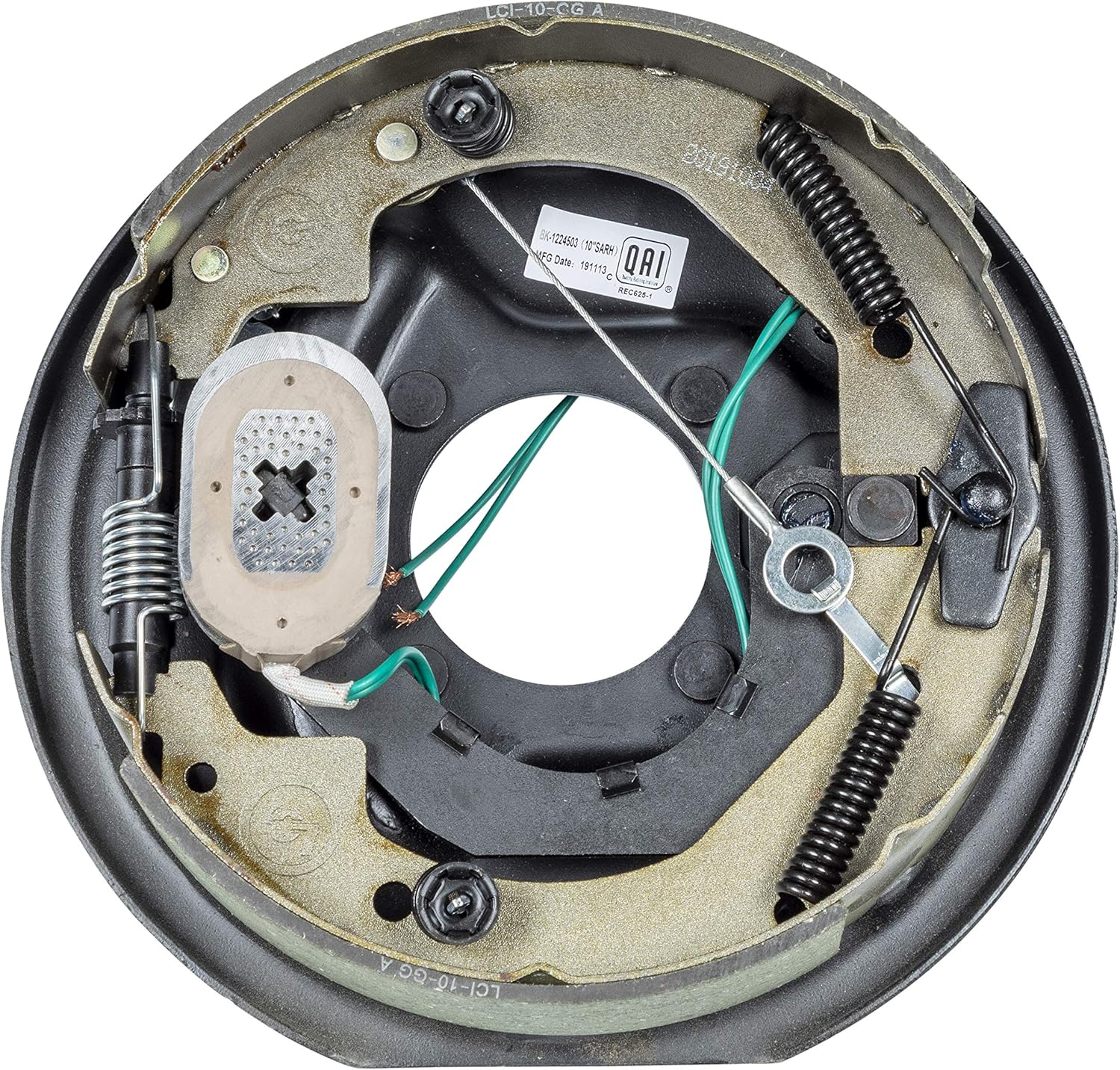 Lippert Forward Self-Adjusting Replacement Brake Assembly for RVs, Right Side, 10" x 2.5", 3,500 lbs. Capacity, for 13", 14", 14.5", 15" Wheels - 296650