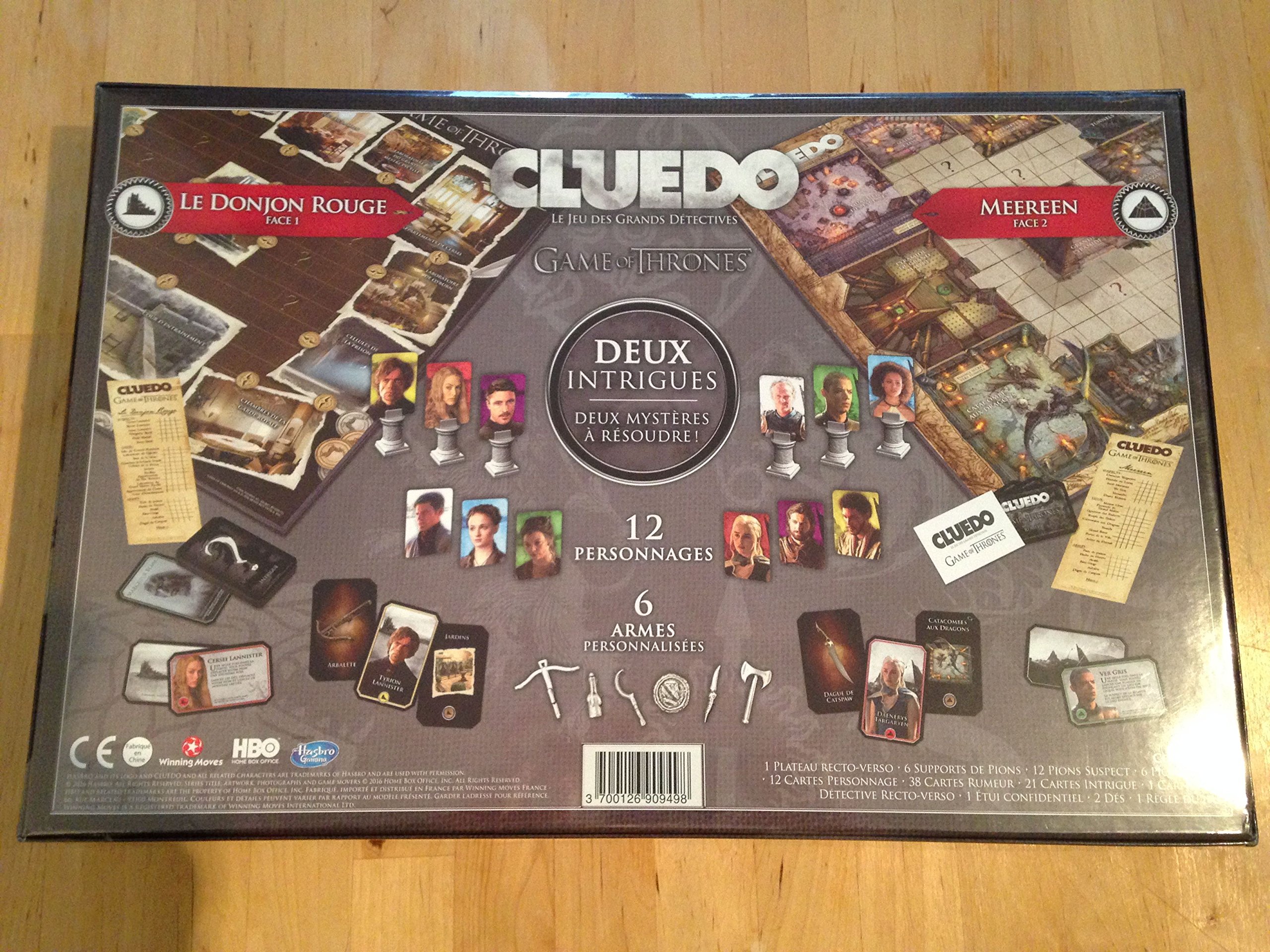 Winning Moves - Cluedo Game of Thrones - Jeu de société - Jeu de Plateau - A partir de 18 ans - 2 à 6 joueurs - Version Française