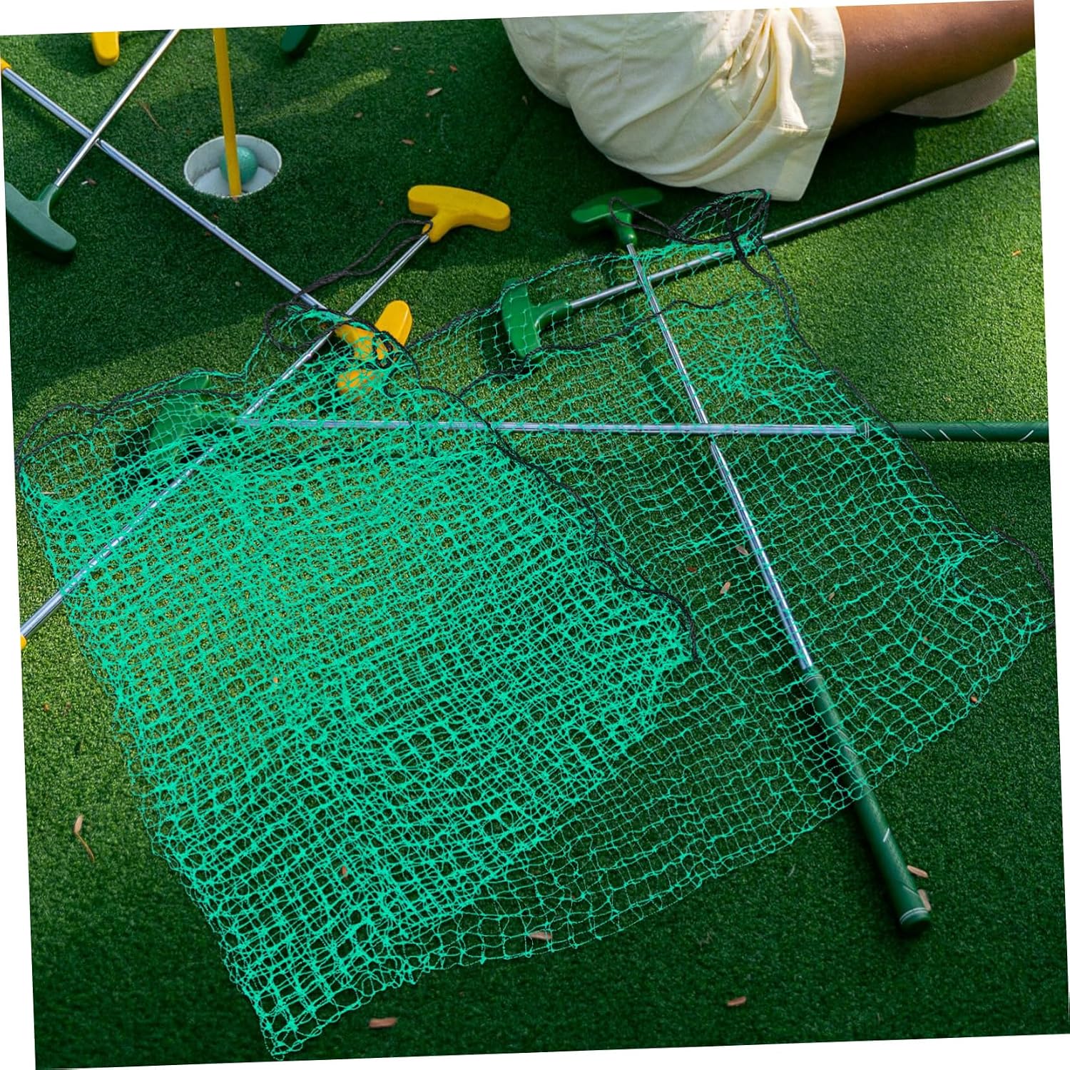 Toddmomy Heavy Duty Golf Practice Net for Outdoor Indoor Use Portable Hitting Barrier Net for Backyard Training Golf Baseball and Soccer Easy Assembly Design
