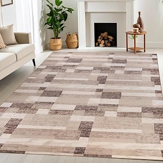 SUPERIOR Rockwood Modern Geometric Indoor Area Rug, 12'x15', Beige