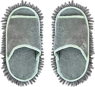 VIGAR VIGAR - Pantufas para Casa - Microfibra - Coleção Rengo - Tamanhos 38-42 - Pantufas Divertidas e Confortáveis - Homem e Mulher, Cinza e Verde