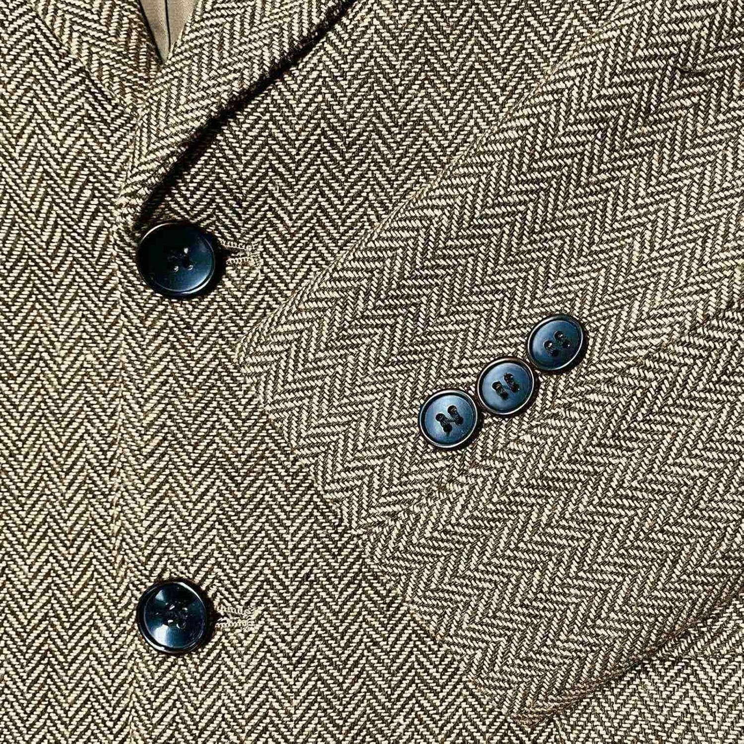 Boys Blazer Classic Jacket for Boy Wedding Retro Herringbone Casual Jacket Formal Tweed Patterned Sport Coat