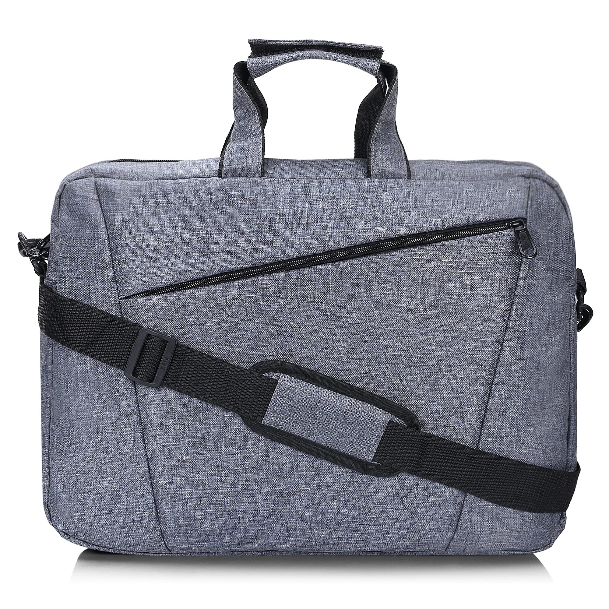 ABBASI Cross Office Laptop Bag Briefcase/Notebook/MacBook Business 15.6 Inch Messenger Sling College Bag Water Resistant Laptop Bag Tablet Business Carrying Handbag for Women and Men (Dark Grey)