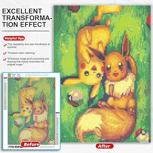 Miniatura 2 de FFPTBNYX Kit de pintura de diamantes 5D para adultos, kit de arte de diamantes de bricolaje con diamantes redondos de taladro completo para