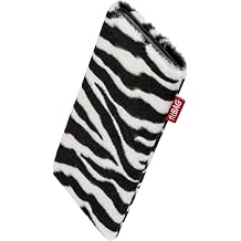 fitBAG Bonga Zebra Custom Tailored Sleeve for Nokia 5310 XpressMusic. Fine Imitation Fur Pouch with Integrated Microfibre Lining for Display Cleaning