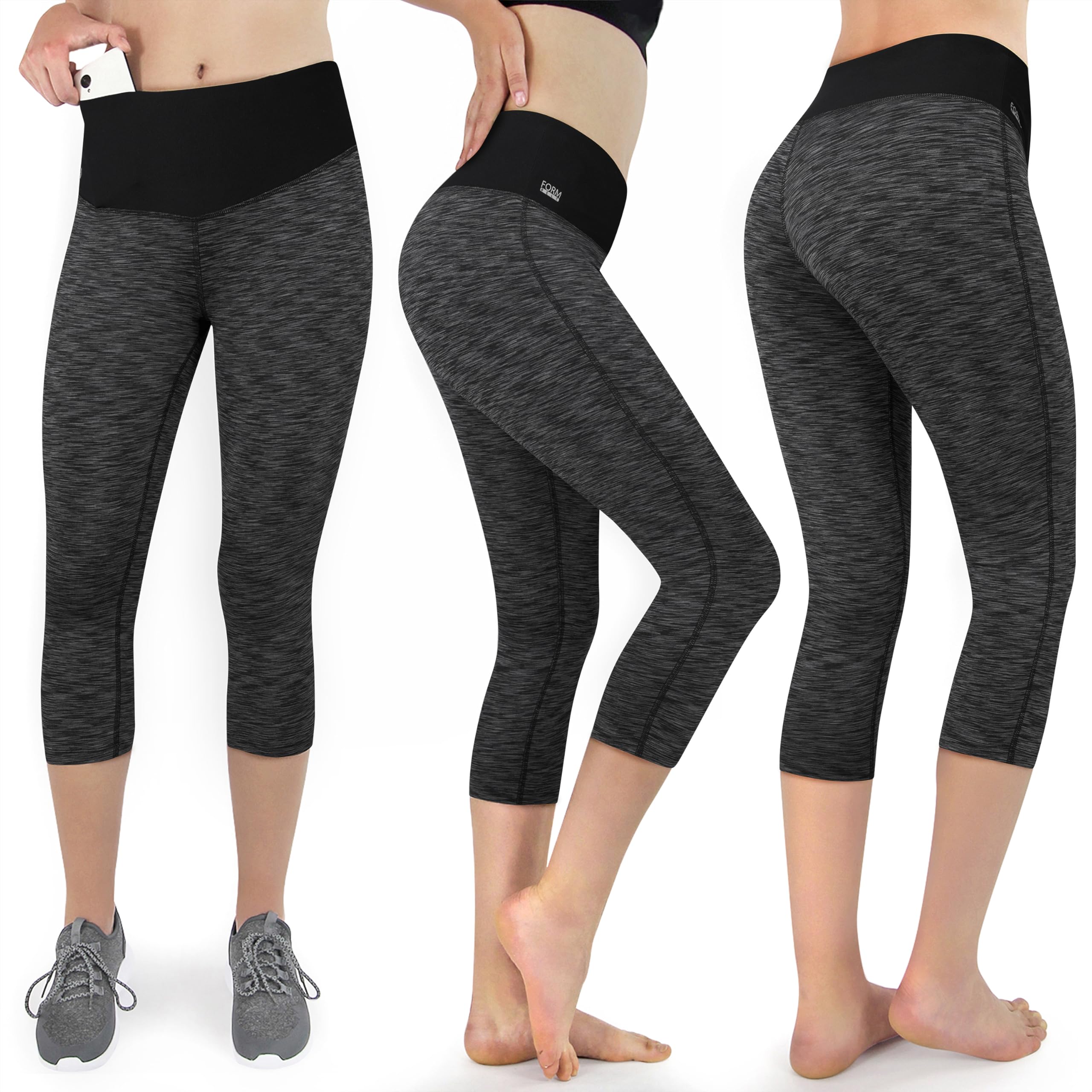 Formbelt® Corsaire Running pour Femme/Leggings/Pantalon de Running - Yoga - Sport - Fitness | Court, imprimé