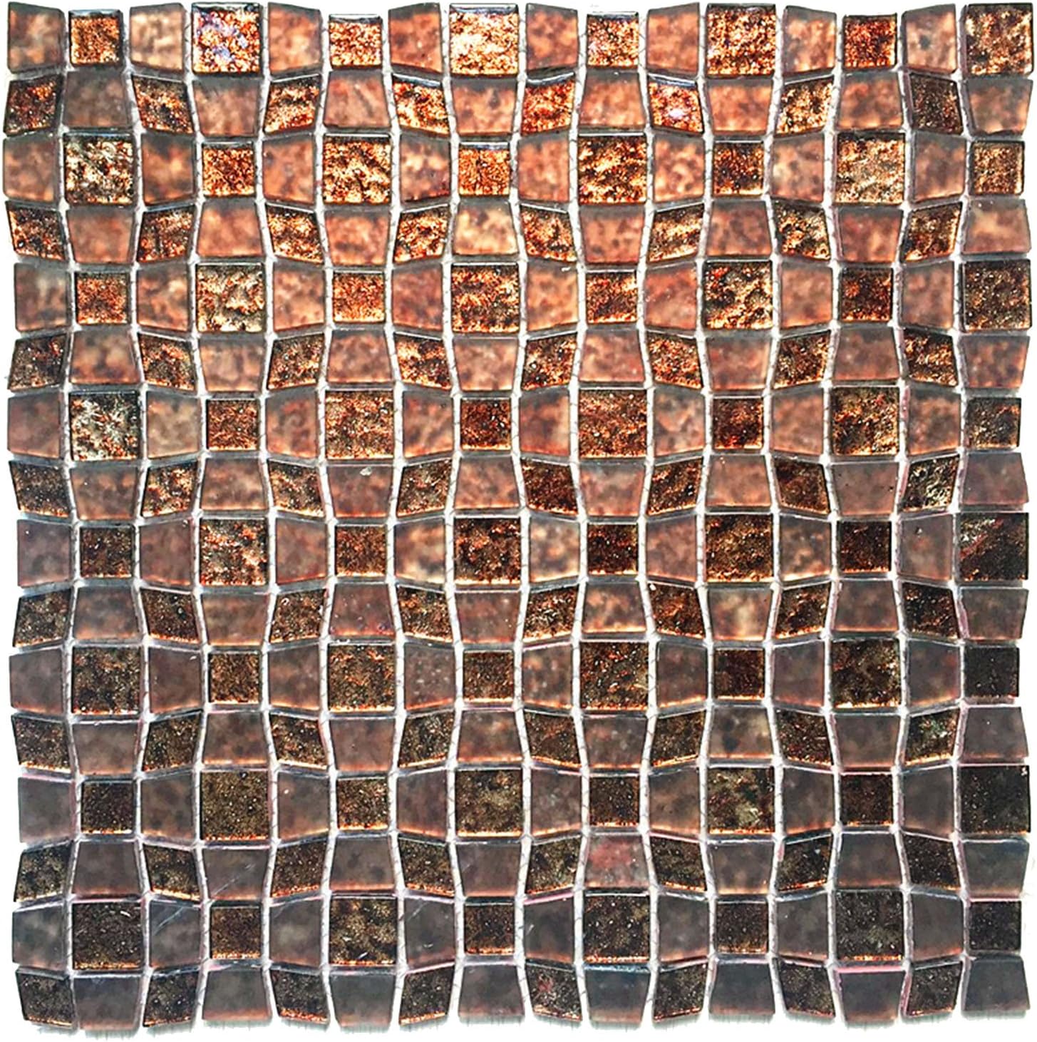 Instant Mosaic sample04111 Sample-Glass Mosaic Wall Tile 11.5 in. x 5 mm-#04111, 11.5" x 11.5"