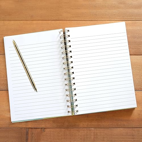 Miniatura 10 de Designer Greetings, Designer Papers - Diario de tapa flexible con banda elástica, mármol con frase "Dream Big", 320 hojas (6 x 8.25 pulgadas), para