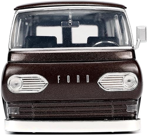 Miniatura 5 de Jada Toys M&M's 1:24 1965 Ford Econoline - Coche fundido a presión con figura roja