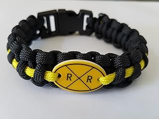 Railroad Vintage Sign Collectible Advance Warning Sign Paracord Bracelet
