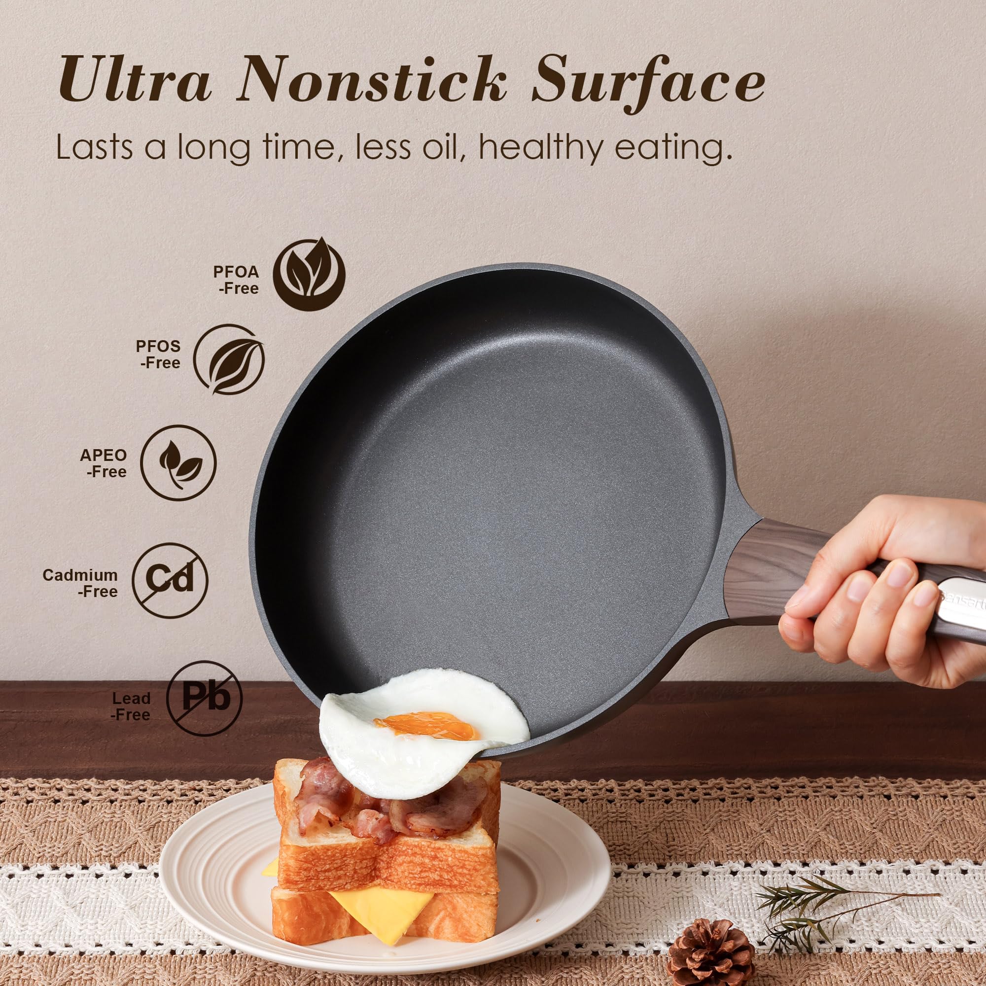 SENSARTE 18 Piece Nonstick Cookware Set -3 SENSARTE 18 Piece Nonstick Cookware Set -3
