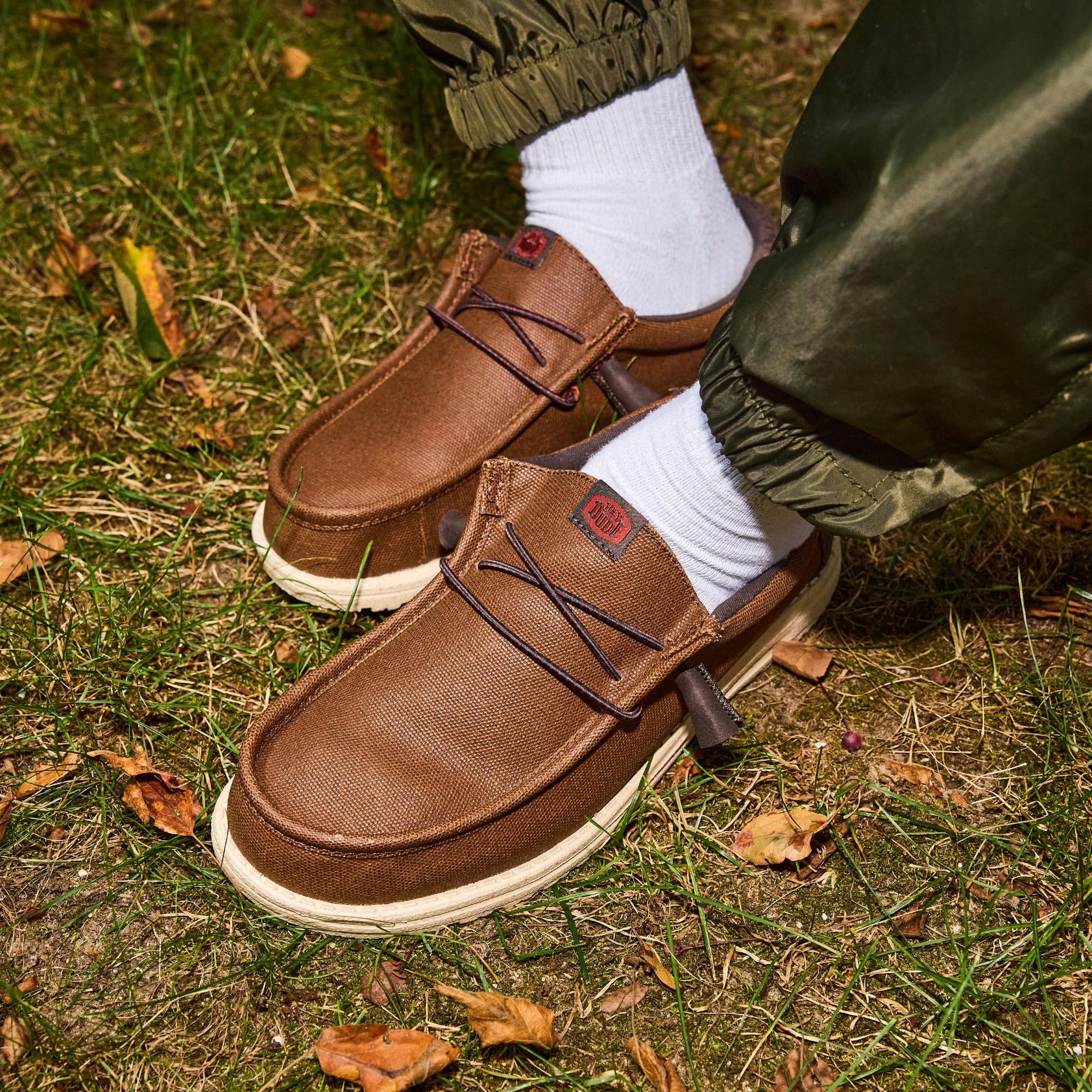 HEYDUDE Wally Waxed Casual MoccasinHomme
