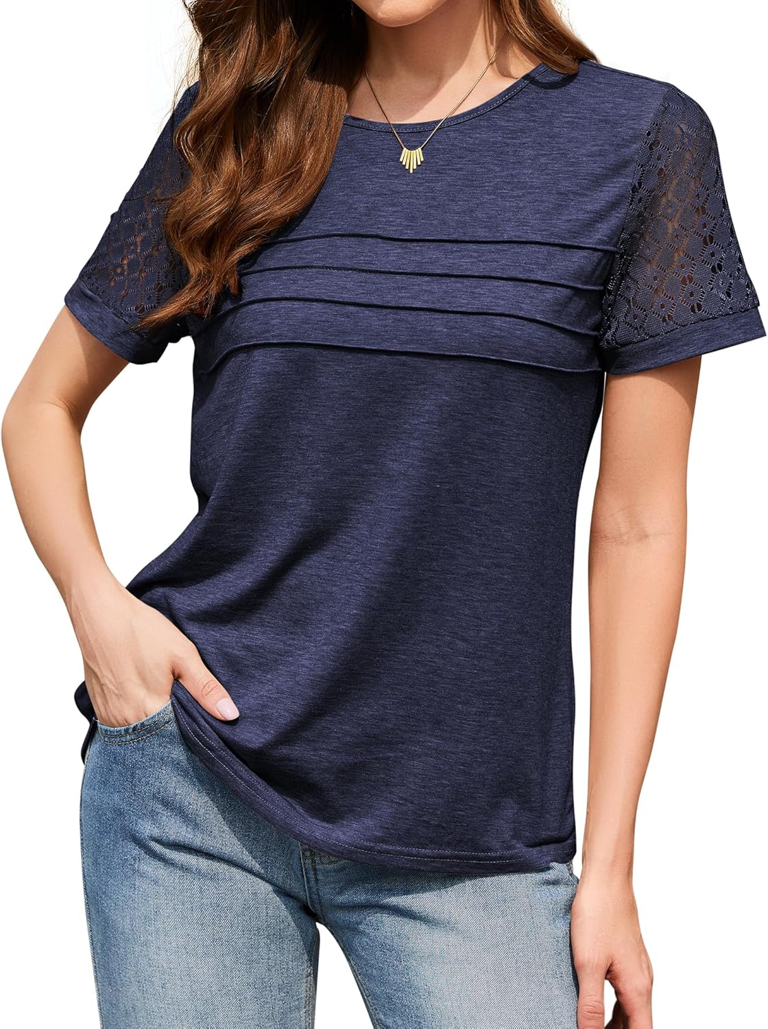 Summer Tops for Women Beach Fashion Spring Short Sleeve Shirts Outfits Business Tshirts Casual Blouses Clothes