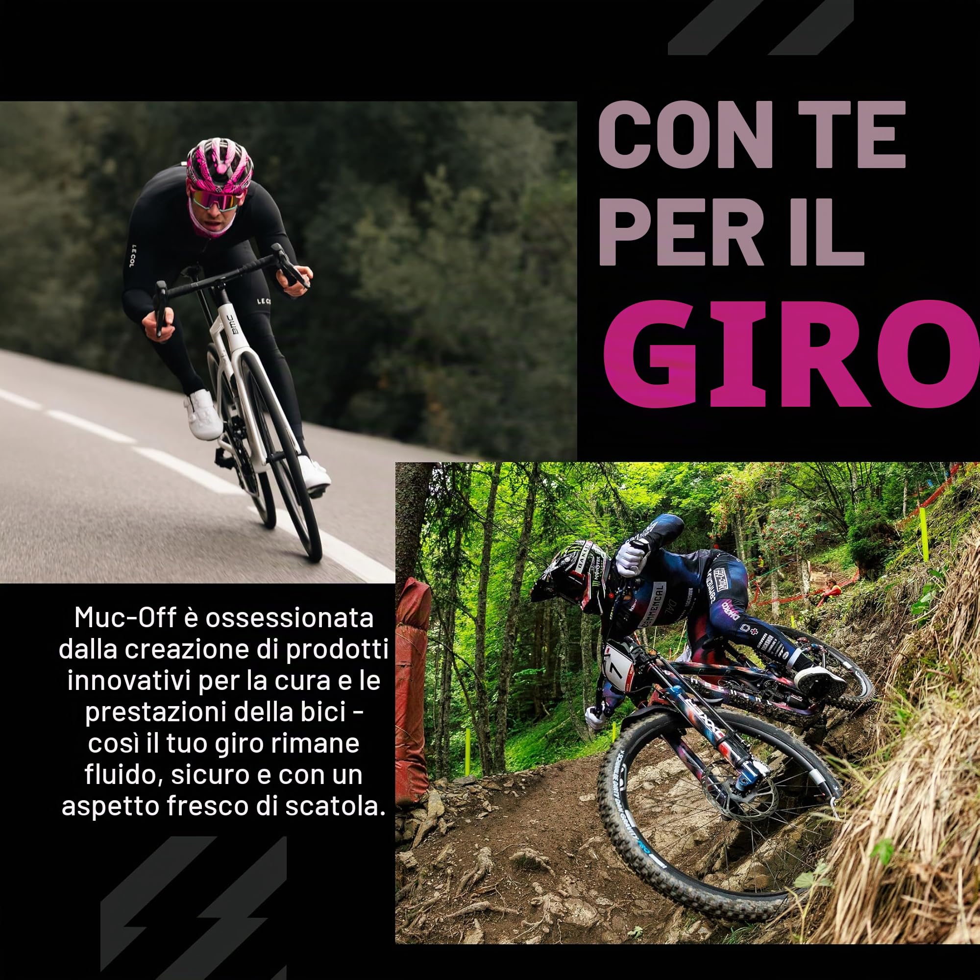 MUC-OFF accessorio rim tape tubeless 25mm 10 metri