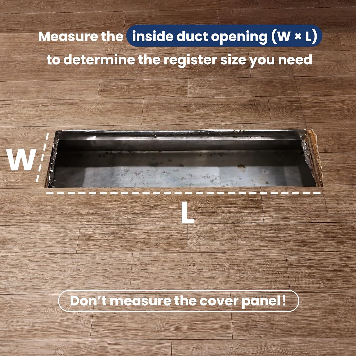 Safoner Aluminum RV Floor Register 2"x10" with Removable Cover, Lightweight Durable Camper Essential, Pet-Friendly RV Vent Accessories for Inside, 2 Pack-Gray
