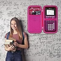 Vista 9 de co2CREA Estuche de transporte para Texas Instruments TI-84 Plus CE Python mejoradoTI-84TI-Nspire CX II CASTI-Nspire CX IITI-83 PlusTI-89