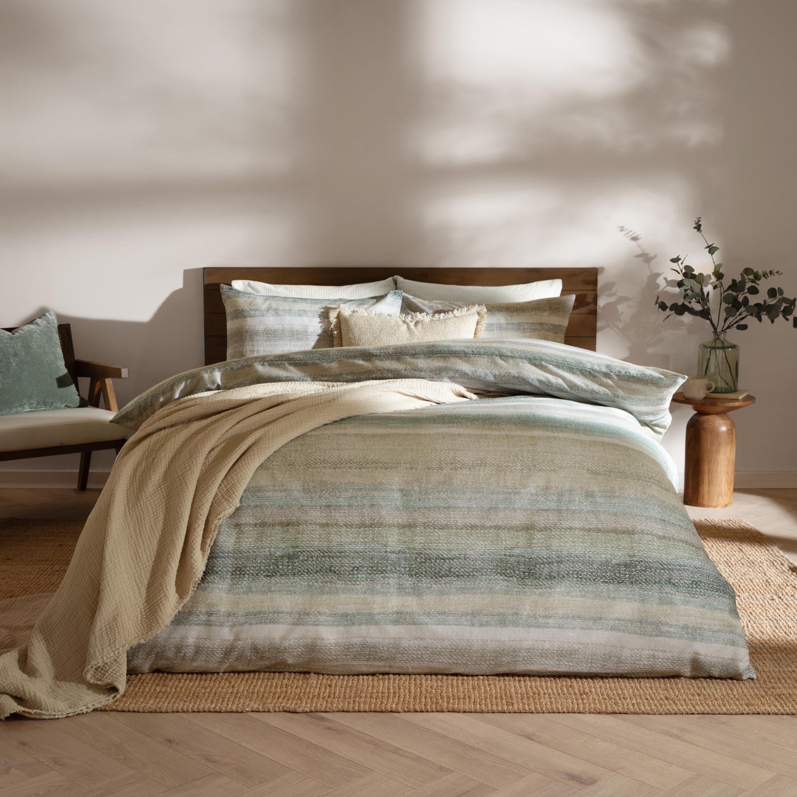 Yard Swift Super King Duvet Set Eucalyptus