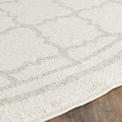 Vista 96 de Safavieh Amherst Collection AMT422B - Alfombra para interiores y exteriores, color gris claro y beige