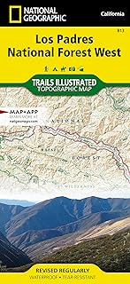 Los Padres National Forest West Map (National Geographic Trails Illustrated Map, 813)