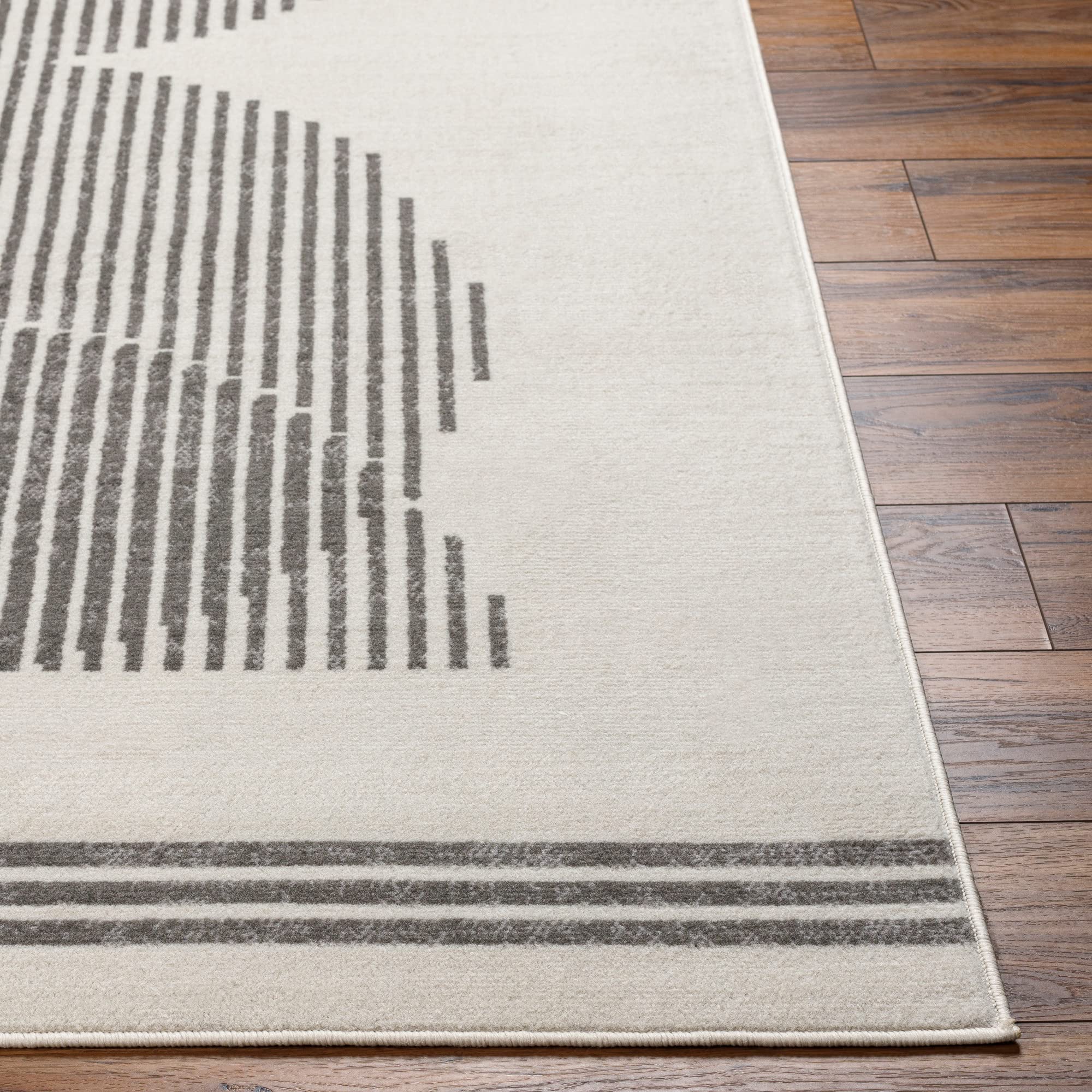 Livabliss Livorno Tappeto Salotto Moderno Astratto Tappeto Soggiorno, Camera da Letto, Pranzo Moderni Tappeti Effetto Marmo, Morbido e Pelo Corto, Ampio 152x213 cm, Avorio, Grigio