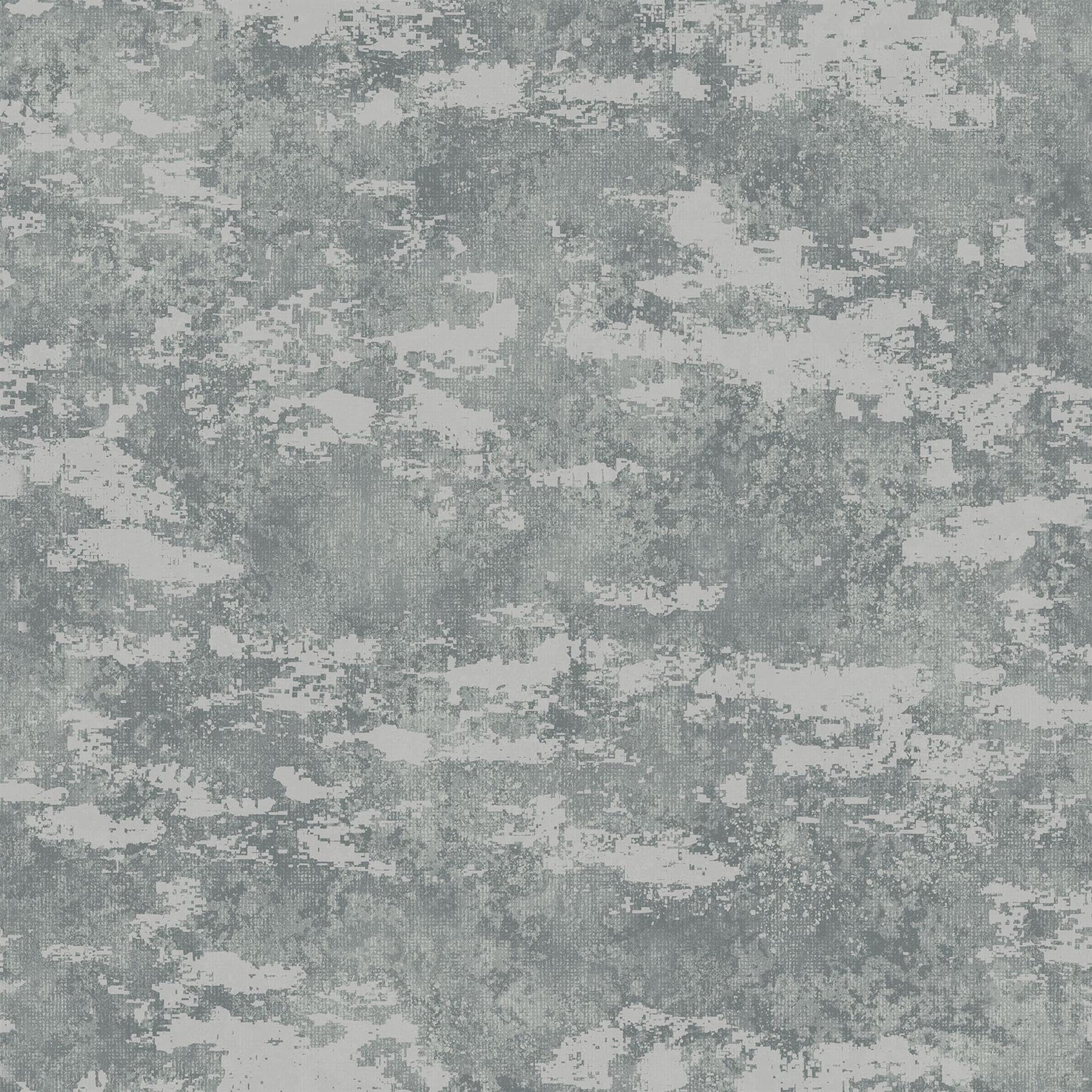 Yöl Grey Sodal Metallic Effect Wallpaper - Industrial Rustic Modern Contemporary - Paste The Wall Vinyl
