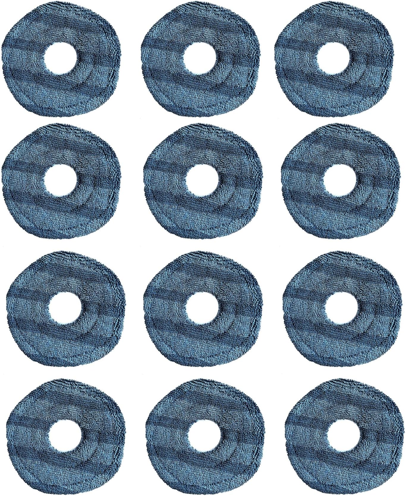 - 12 Pack Replacement Washable Vacuum Mopping Pad Compatible with eufy X10 Pro Omni and eufy X9 Pro Robot Vacuum, Vacuum Replacement Parts