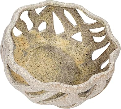 Bloomingville Speckled Stoneware Bread Basket with Reactive Glaze, Cream