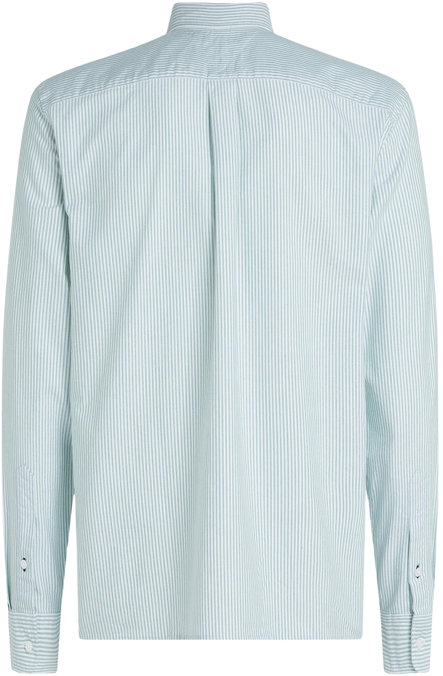 Tommy Hilfiger Camisa Hombre Stripe Regular Fit de Manga Larga