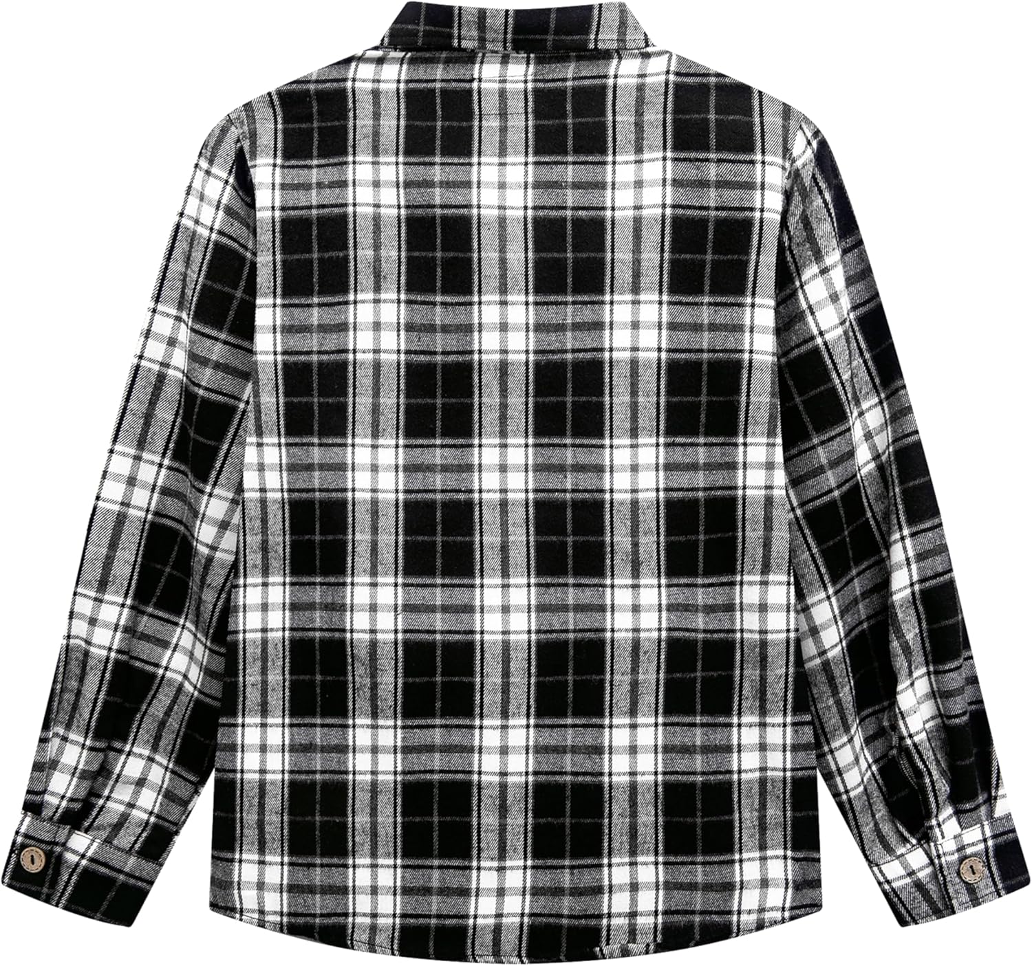 Boys Plaid Flannel Shirts Long Sleeve Casual Button Down Shirts Collared Fall Clothes - Image 2
