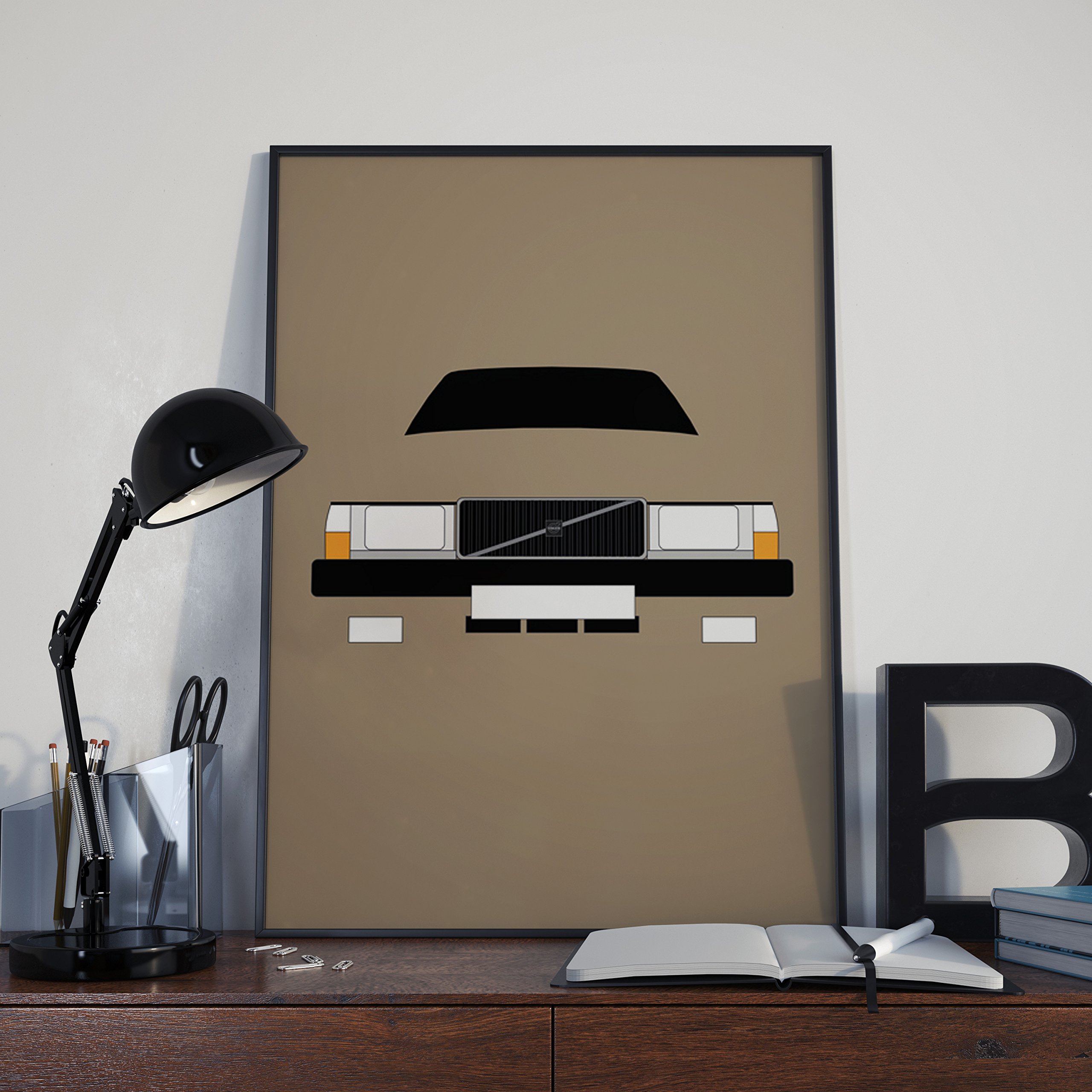 Retro Motor Company Volvo 740 Print