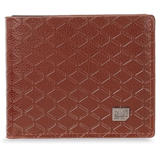 Lavie Sport Oscar Bi-Fold Wallet for Men|2 Currency compartments|Holds Upto 4 Credit/ATM Cards|Transparent ID Slot|12 Months Warranty|Box Packaging for Gifting