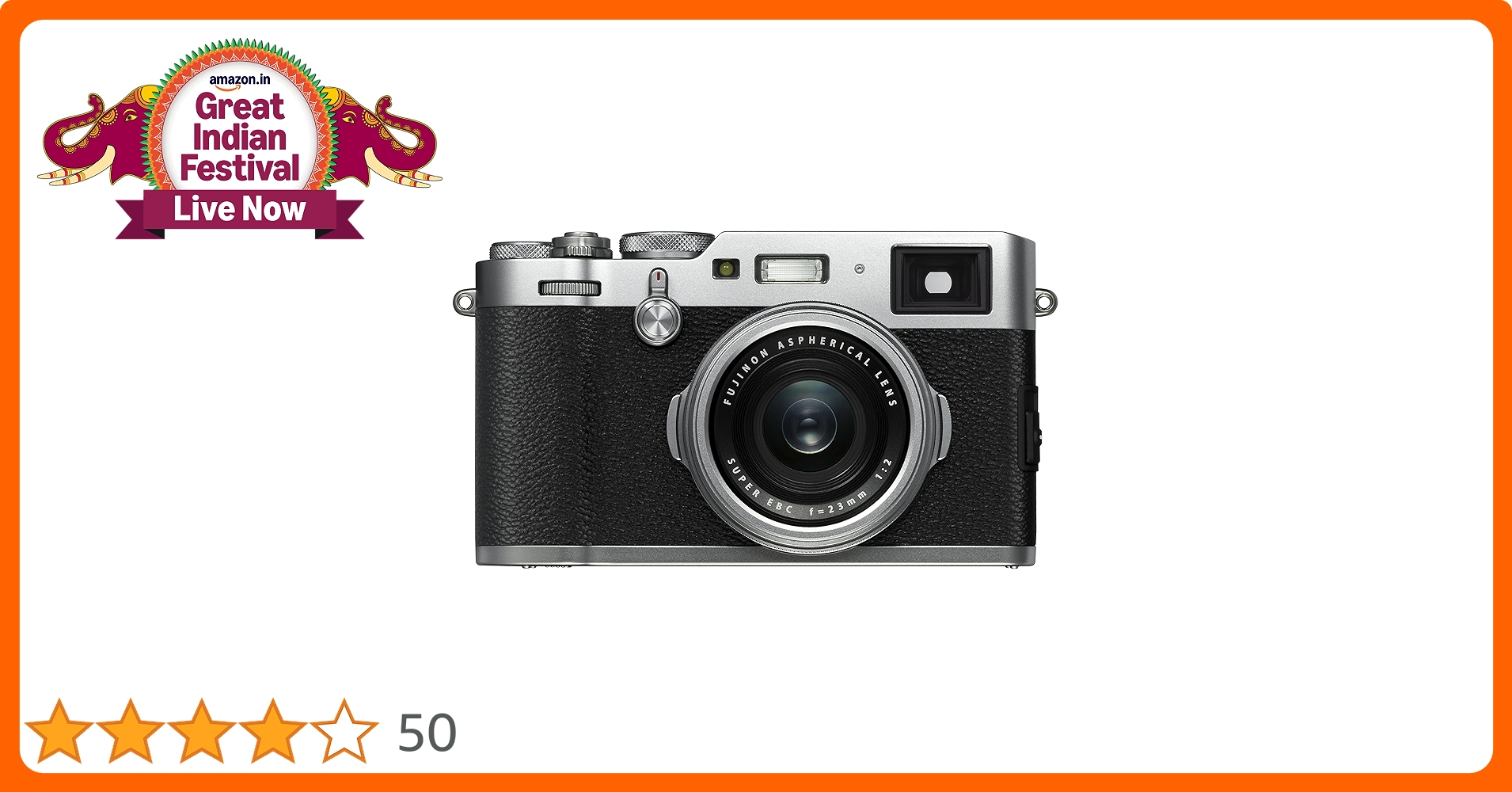 Buy Fujifilm X100F 24.3 MP Mirrorless Camera with Fixed f23