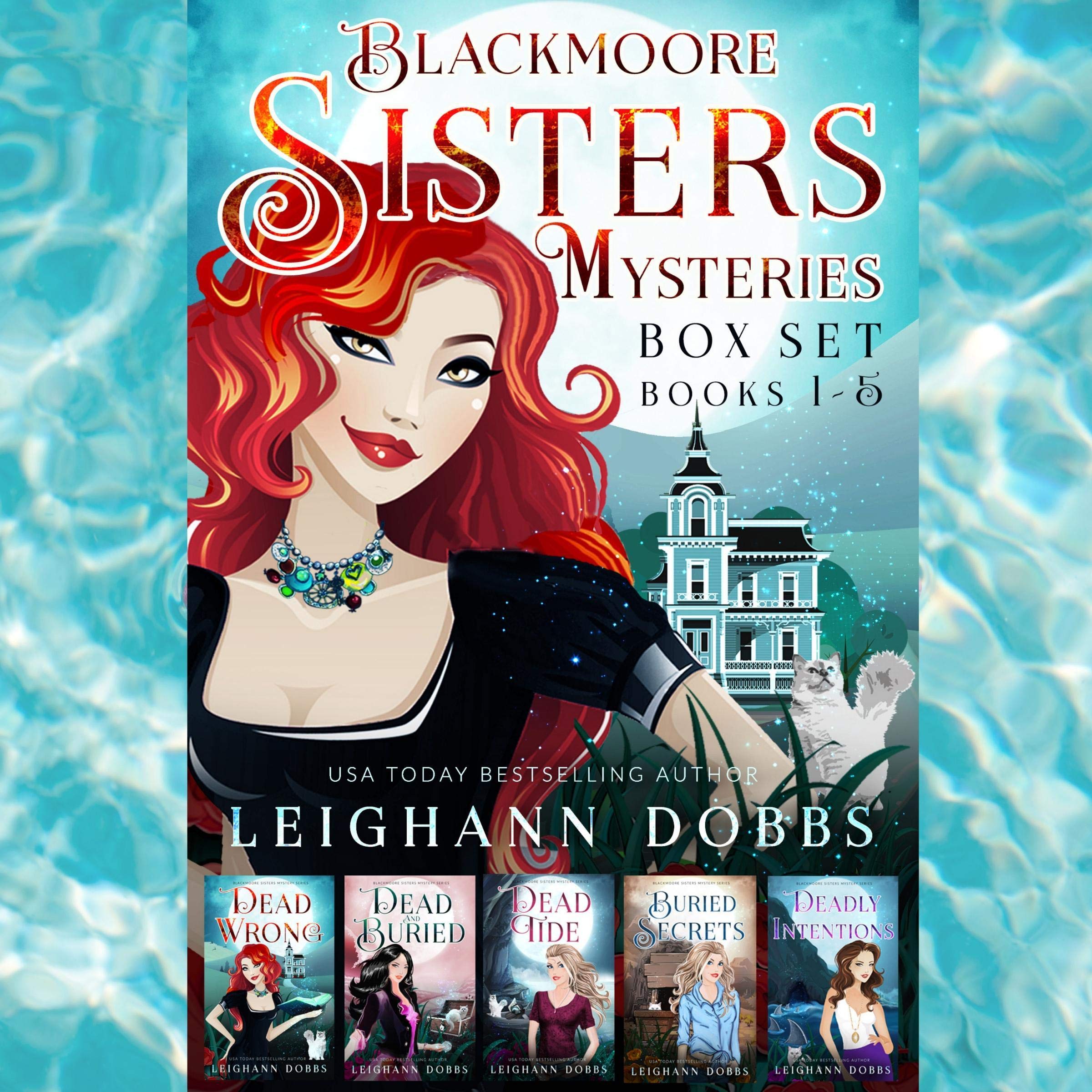 Cover art for Blackmoore Sisters Cozy Mysteries Box-Set Books 1-5