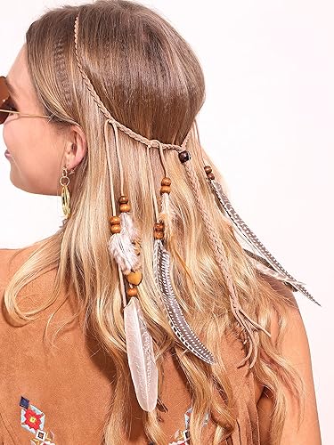 Miniatura 6 de JeVenis Accesorios de disfraz hippie para lentes de sol, collar con signo de paz, estilo bohemio, retro, con margaritas de los años 60 y 70