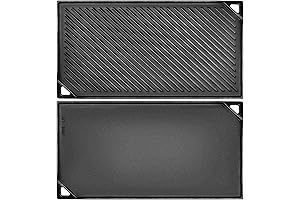 GGC Double-sided Reversible Cast Iron Outdoor Flat Grill Griddle