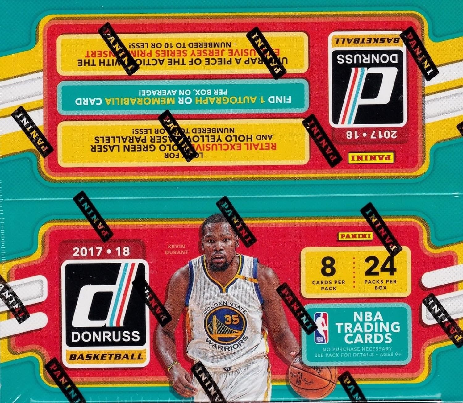 2017 2018 DONRUSS NBA Basketball Retail Series HUGE Unopened Box of Packs Containing 192 cards including One AUTOGRAPH or Memorabilia Card per box plus Retail EXCLUSIVE Inserts