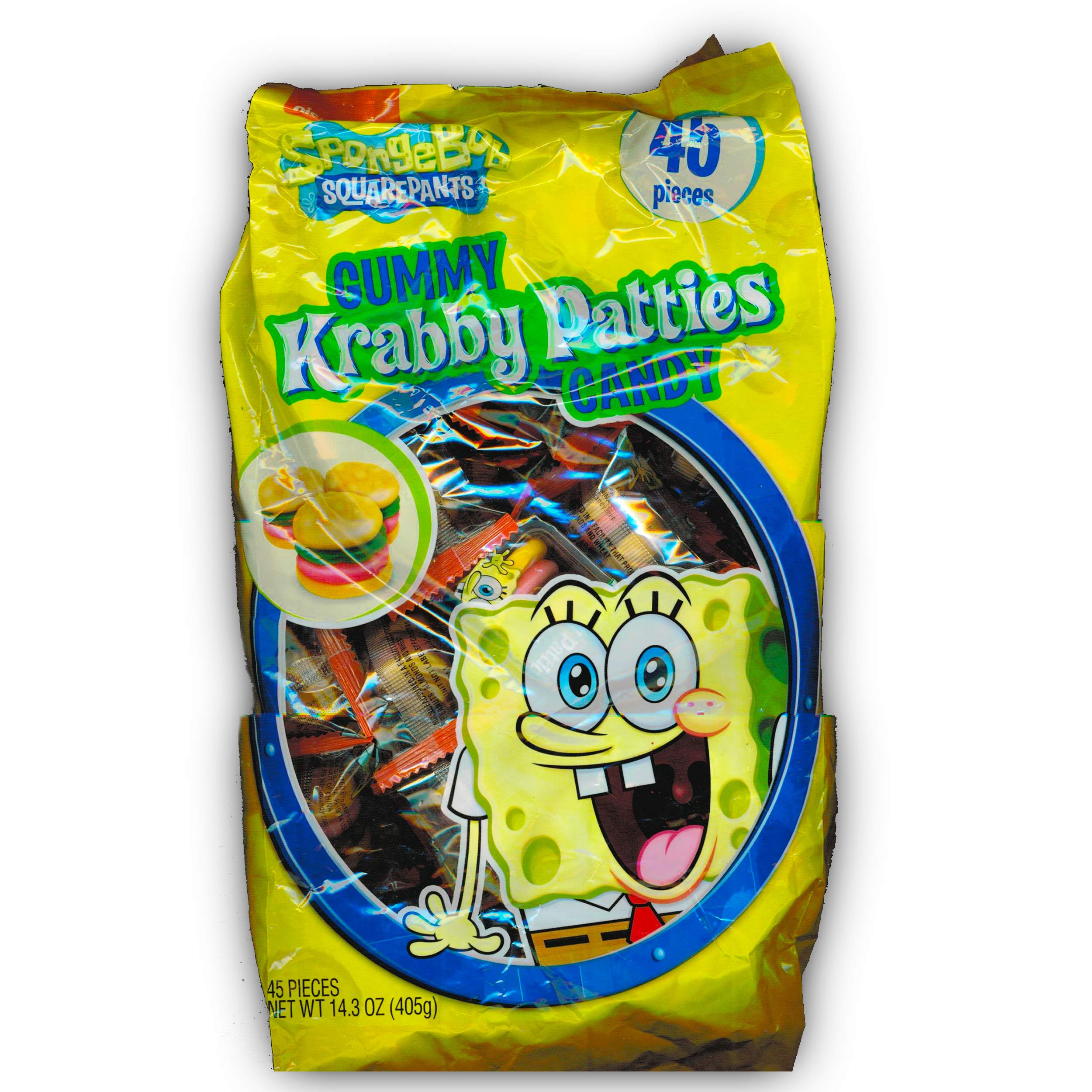 Spongebob Squarepants Gummy Krabby Patties Candy Includes 45 Krabby