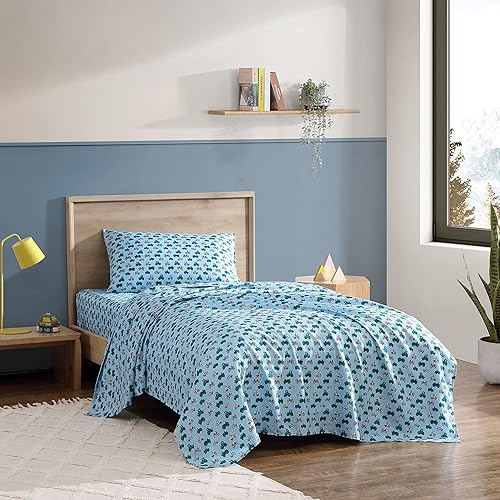 Miniatura 1 de Eddie Bauer Sábanas Queen para niños, ropa de cama resistente a las manchas, ideal para juego de ropa de cama infantil (Little Rider azul, Queen)