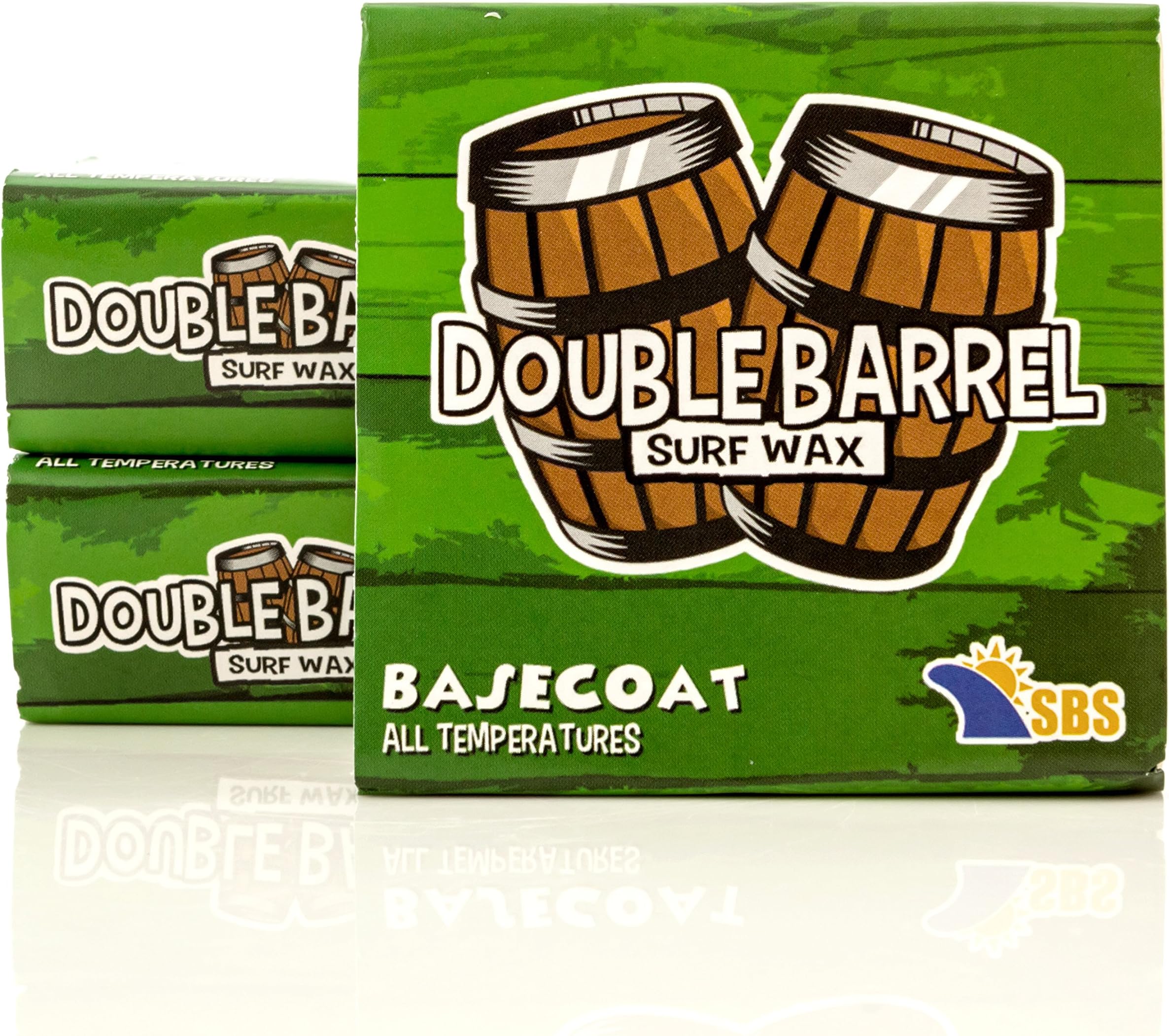 Double Barrel Surf Wax - Base Coat - 3 Pack