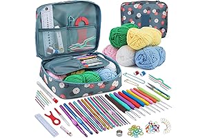 Pnytty Crochet Kit for Beginners Adults, 107pcs Knitting Kit for Beginners