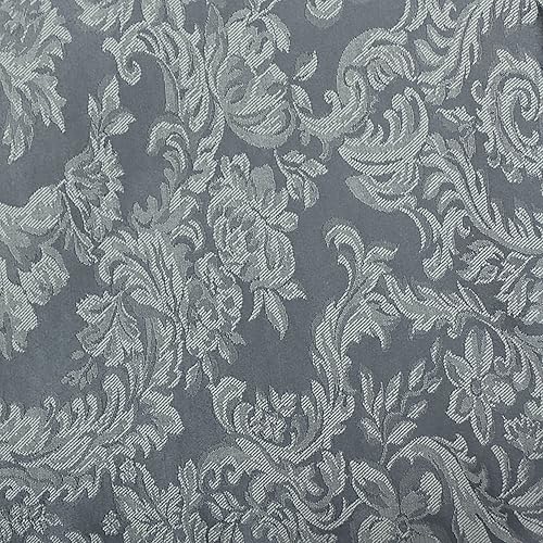 Miniatura 8 de ULTIMATE TEXTILE Miranda - Mantel rectangular de damasco (70 x 144 pulgadas), color gris peltre